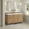 James Martin Vanities 60'' Double Vanity, Light Natural Oak w/ 3 CM White Zeus Quartz Top 424-V60D-LNO-3WZ - alternate 4